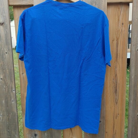 STEVEN RHODES See Your Future T-Shirt Men's Size Large BRIGHT BLUE - Picture 2 of 5